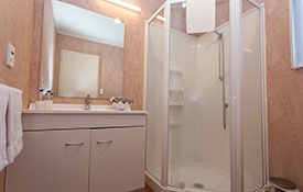 private ensuite of studio unit